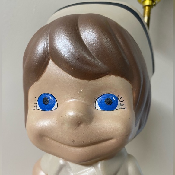 Vintage Atlantic Mold Nurse Sue nightlight lamp with original shade - Picture 15 of 15